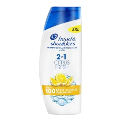 Image de Head &amp; Shoulders Citrus Fresh 2en1 Shampoing Antipelliculaire, Cheveux Gras, 625ml. Jusqu&#039;à 100% des Pellicules Éliminées, Cliniquement Prouvé. Usage Quotidien. Rafraîchissant, Parfum Citron