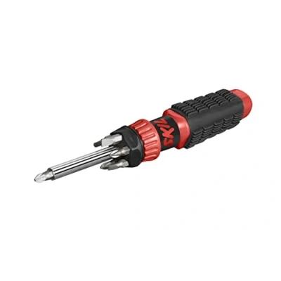 Image de SKIL Tournevis (avec 10 embouts, outil multifonction, Pozi PZ1 &amp; PZ2 X 2/fente 5 mm 6 mm/Phillips PH1 PH2 2/Torx T15 T20Torx T20)