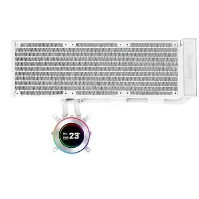 Image de LIANLI Kit de refroidissement à eau simple, HydroShift II, LCD C, 360N blanc, écran IPS rond 2,1&quot;, modèle sans ventilateur, revendeur autorisé japonais