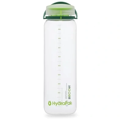 Image de Hydrapak Recon Bouteille d&#039;eau en plastique recyclé à 50%, respectueuse de la nature et sans BPA, Bouchon vis débit fluide, facile transporter (1L, transparent)