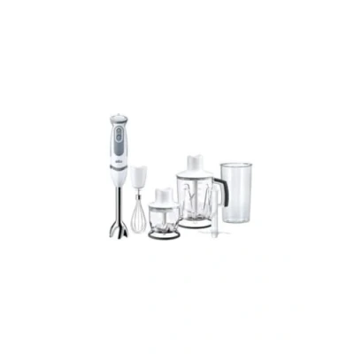 Image de Braun MultiQuick 5 MQ5245WH, Mixeur Plongeant, 21 Vitesses et Fonction Turbo, Technologie SplashControl, Powerbell Plus, Easy Click, Inclut un Verre Doseur de 600 ml, 1000W, Blanc