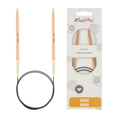 Image de KnitPro KP35309 Basix Aiguille Circulaire Fixe Bois Multicolore 36 x 1,3 5 cm