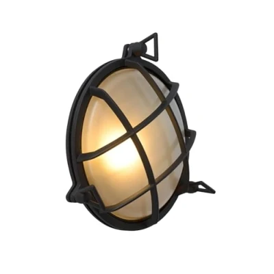 Image de Lucide Applique d&#039;extérieur Dudley, plat/rond, noir