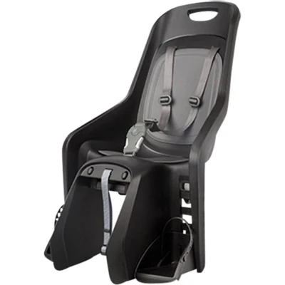 Image de POLISPORT 8406800012 Siège arrière Bubbly Maxi Plus CFS pour vélos avec Roues de 26&#039;&#039; à 29&#039;&#039; adapté aux Enfants pesant 9 22 Kg ancrage sur Le Porte Bagages en Color Noir/Gris Foncé