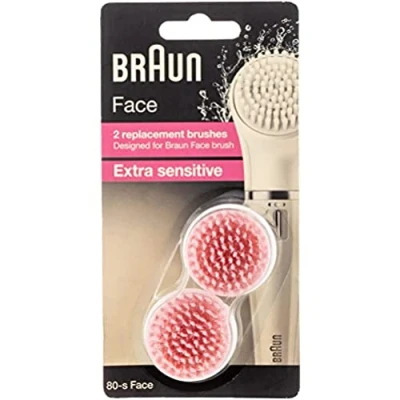 Image de BRAUN Appareil de Nettoyage Face Brosse Exfoliante pour Nettoyer les Pores en Profondeur Lot 2 Brosses Remplacement