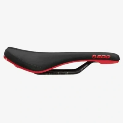 Image de SDG 812367016941 Selle Bel Air 3,0 Lux/Alu Noir/Rouge Adulte Unisexe, Nera/Rossa, Taille Unique