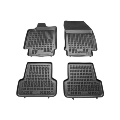Image de REZAW PLAST 201905 Ensemble de tapis sol Caoutchouc avant et arrière 4 noir Sur mesure RENAULT: LAGUNA 3