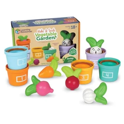Image de Learning Resources Cache dans Le Potager, d&#039;apprentissage pour Tout Petits, Jouets durables, dès 18 Mois, LER3604, Taille Unique