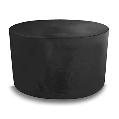 Image de Bosmere A548C Housse de table circulaire toutes saisons, 100 % imperméable, protection UV, tissu Oxford 600D très résistant, D160 x H71 cm