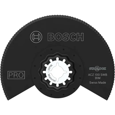 Image de Bosch 1x Lame pour Outil multifonctions PRO Multi Material ACZ 100 SWB (pour Feutre de toit, Polystyrène PS, Ø mm, Professional Accessoire multifonction)