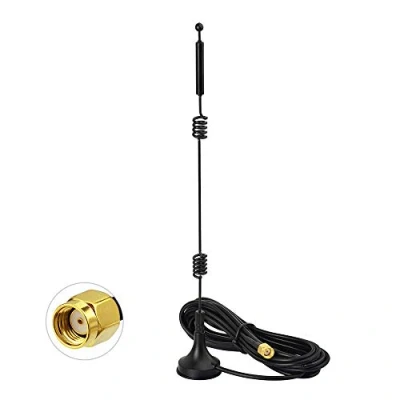 Image de Bingfu Antenne WiFi Omnidirectionnelle 9dBi MIMO RP SMA Bi Bande 2.4GHz 5.8GHz Longue Portée Filaire pour ASUS Fenvi Amplificateur Routeur Caméra Surveillance PCIE Carte Réseau sans Fil