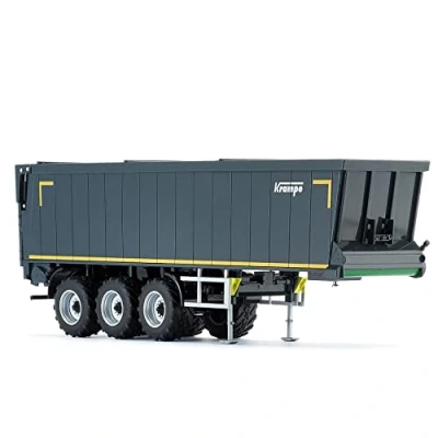 Image de WIKING 077658 Remorque à Tapis Roulant Krampe SB II 30/1070, Modèle réduit, 1:32, métal/plastique, partir de 14 ans, Multiples Fonctions, Hayon mobile, Pieds soutien extensibles, Gris