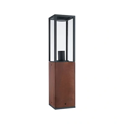 Image de Paulmann 94676 luminaire d&#039;extérieur LED Objet Timba IP44 600mm borne Lumineuse sans Ampoule carré Max. 60W Outdoor Bois E27