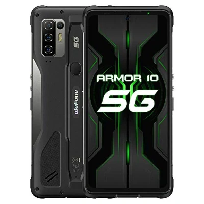 Image de Ulefone Smartphone Incassable 5G Armor 10, Dimensity 800 8Go RAM 128Go ROM 2To SD Externe, Caméra Quad 64MP, Téléphone Portable Android 10 IP68, 6,67’’ FHD+, Charge sans Fil NFC HiFi Dual SIM