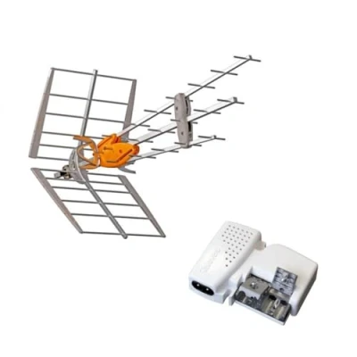 Image de TELEVES Pack 149921 DAT Boss Antenne UHF Intelligente LTE700 (C.21 C.48) Rateau + Alimentation 24V