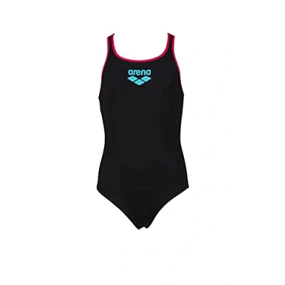 Image de arena Maillot de Bain une Pièce Filles Biglogo Junior Swim Pro, Tissu MaxLife à Séchage Rapide avec Résistance Maximale au Chlore, Protection UV50