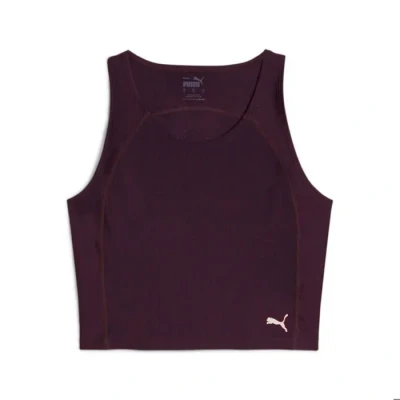 Image de Puma RUN Ultraform CROP TANK W Débardeur, Femme, Taille: Small, Midnight plum