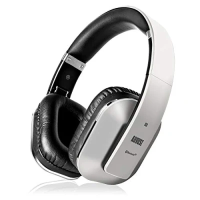 Image de Casque Bluetooth Sans Fil 4.2 aptX Low Latency August EP650 Circum Auriculaire avec Micro Léger Pliable Confortable NFC Audio Homme Femme Compatible iPhone Android Ordinateur Gris / Argenté