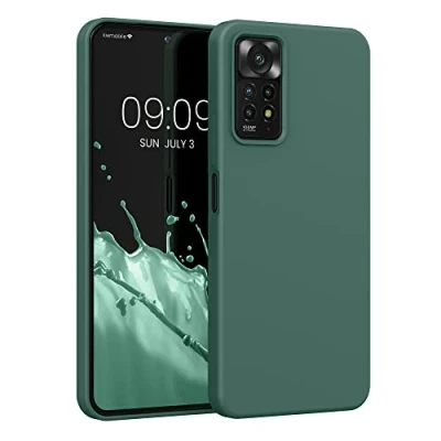 Image de kwmobile Housse Compatible avec Xiaomi Redmi Note 11 Pro / (5G) 12 (4G) Coque de téléphone Protection Souple en TPU Silicone Vert Sapin