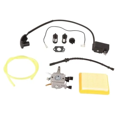 Image de ViaGasaFamido Kit de carburateur avec filtres à air pour Bobine d&#039;allumage FS120 Conduite Carburant séparateur débroussailleuse