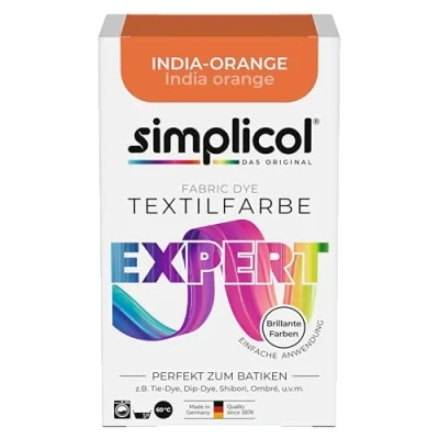 Image de Simplicol Expert Peinture Textile pour Machine à Laver Simple, Orange India 1702