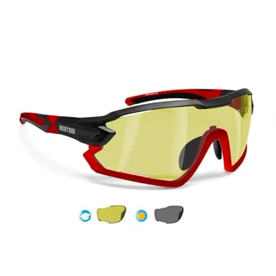 Image de Bertoni Lunettes Cyclisme Vélo Running MTB Ski Sport Mod. Quasar