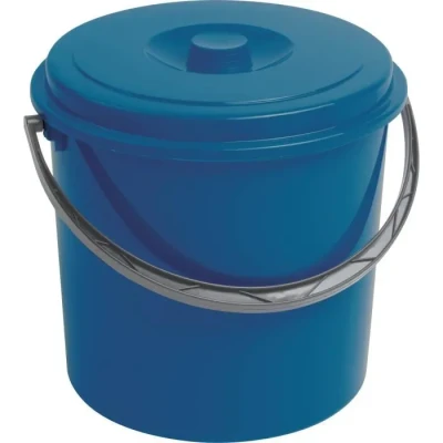Image de Curver Seau multifonction de 12 l avec couvercle Bleu