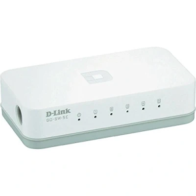 Image de D Link GO SW 8E Switch 8 Ports Ethernet 10/100mbps Idéal Partage de Connexion et Mise en Réseau Small/Home Office