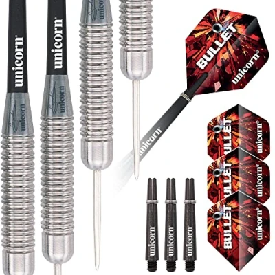 Image de Unicorn , Gary Anderson, Bullet, Player Endorsed Dart Set, Super Durable Stainless Steel, 24g