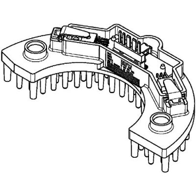 Image de MAHLE ORIGINAL ABR 58 000P Régulateur, pulseur d&#039;air habitacle PEUGEOT: 307 3/5 portes