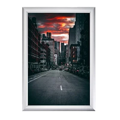 Image de Albyco Cadre Photo Clip pour Affiche A4 Format 21 x 29,7 cm Épaisseur du 20 mm Aluminium porte affice clic clac a clipser enclquetable