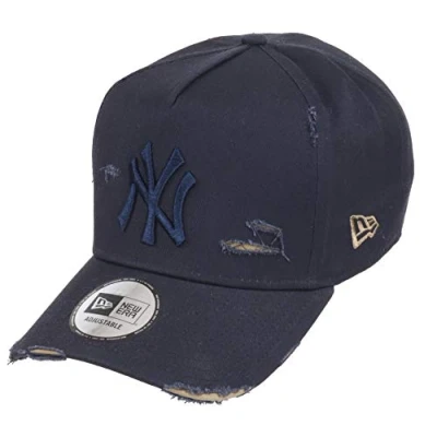 Image de New Era York Yankees 9forty A Frame Adjustable Cap Distressed Navy/Beige One Size