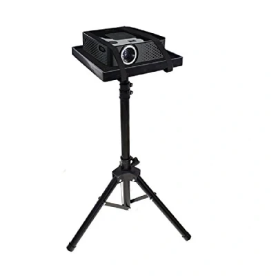 Image de Plateau de table sur pied pour vidéo projecteur portable trépied type phénix à hauteur variable pliable léger