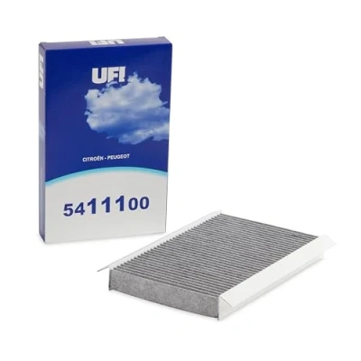 Image de UFI Filters, Filtre d&#039;Habitacle à Charbon Actif 54.111.00, de Remplacement, convient aux Voitures, Applicable sur Différents Modèles tels que Citroën, DS Automobiles et Peugeot