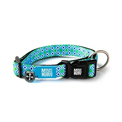 Image de Max &amp; Molly Gotcha! Smart ID Collier pour Chien Bleu rétro Taille XS