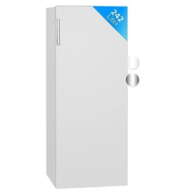 Image de Bomann Réfrigérateur 242L blanc VS7316 1 blanc, Capacité nette : 242 litres, Éclairage intérieur à DEL, Contrôle de la température en continu, 5 clayettes verre