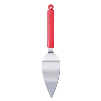 Image de Terraillon Access Pelle à Tarte, Ustensile usage Professionnel et Domestique, Anneau de Suspension, Express Your Chef, Inox/Silicone, Agrumes