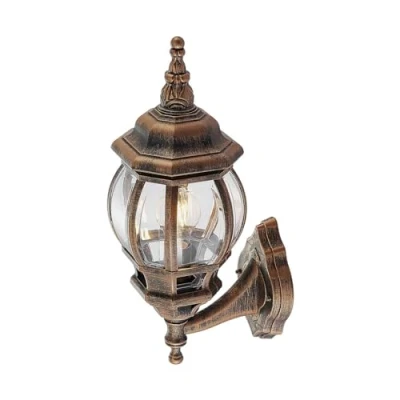 Image de Lindby Applique Exterieur Nadesha à intensité variable (Antique, Classic) en Doré (1 lampe,à E27), Murale Exterieur, Luminaire Lampe Jardin, Eclairage