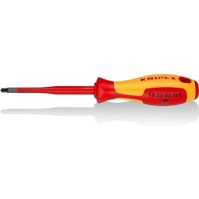 Image de Knipex Tournevis (Slim) PlusMinus Pozidriv® brunie, poignée isolante bi matière, certifiée VDE 212 mm 98 25 02 SLS