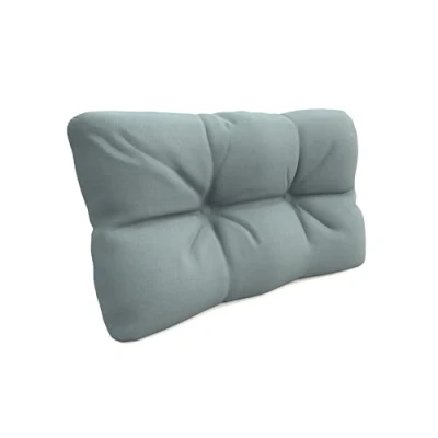 Image de POKAR Coussin Matelassé pour Palettes Euro 1x Dossier 60cm x 40cm 12cm, en Mousse formée à Froid, très Confortable, Canapé de Jardin, Intérieur et Extérieur, sans Palette, Bleu