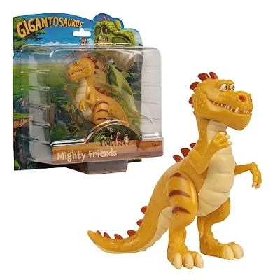 Image de Gigantosaurus, Dinosaure, Personnage de 12 cm, Figurine articulée, Modèle aléatoire, Jouet pour Enfants à partir 3 Ans, GIOCHI PREZIOSI, GGN02