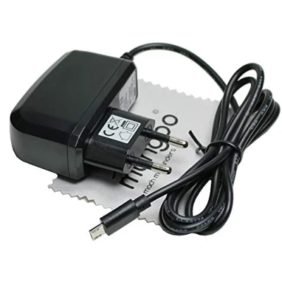 Image de Chargeur adapté à Babymoov Yoo Moov Babyphone câble de Charge Moniteur bébé Secteur avec mungoo Chiffon Nettoyage d&#039;écran