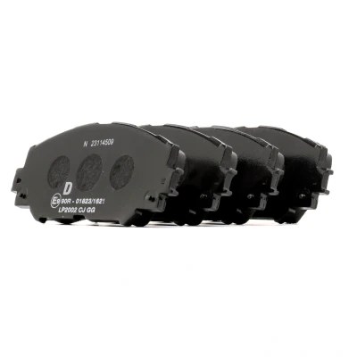 Image de DELPHI LP2002 Jeu de plaquettes frein non préparé pour indicateur d&#039;usure sans tôle anti bruit accessoires TOYOTA: Verso, Prius Plus