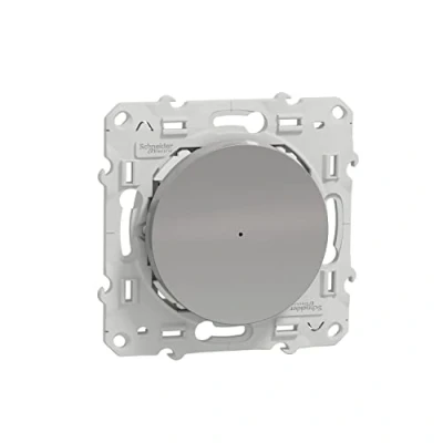 Image de Schneider Electric S530522W Wiser Odace variateur poussoir 2 fils Zigbee Alu