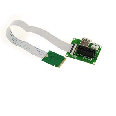 Image de KALEA INFORMATIQUE Carte M2 (M.2 NGFF) E A E+A Key vers PCIe x1 pour Utiliser Une sur Un Port E, A, ou