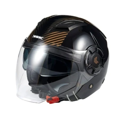 Image de KSK Casque Jet DS ARROW COPPER Noir et cuivré