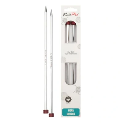 Image de KnitPro KP12263 Aiguilles Simple Pointes Bois Laiton Brillant 25 cm x 7 mm