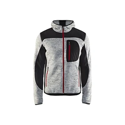 Image de Veste tricotée BLAKLADER à capuche T.XL GRIS CHINE/NOIR 493021179099 XL
