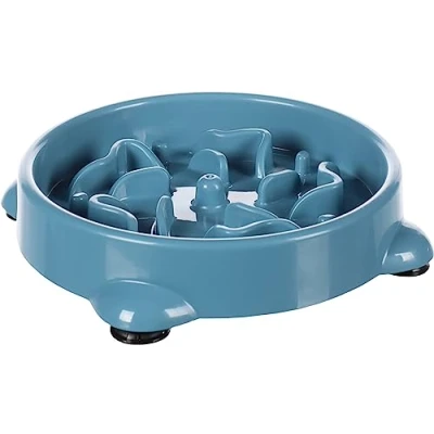 Image de Flamingo Gamelle Anti glouton pour Chien Slow Feeder Beno Rond S 16 cm x 3,5 300 ML Chihuahua, Yorkshire Terrier, Shih Tzu, Jack Russell, Bichon Frisé Couleur Pétrole