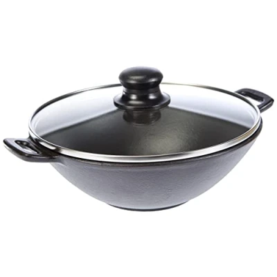 Image de Kela 77747 set wok 5 pièces, fonte, diamètre 24 cm, contenance 3 litres, ‘Set Mini’